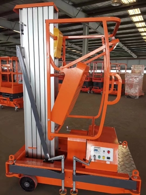 Empuje alrededor de aluminio vertical eleva el mástil estructura fuerte elevación suave