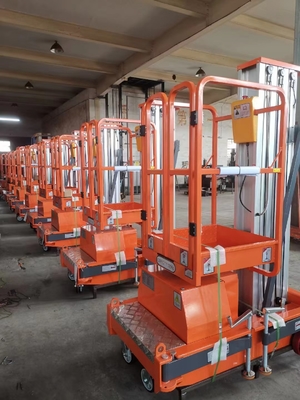 Empuje alrededor de aluminio vertical eleva el mástil estructura fuerte elevación suave