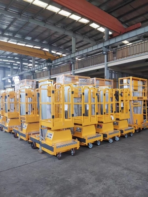 Empuje alrededor de aluminio vertical eleva el mástil estructura fuerte elevación suave