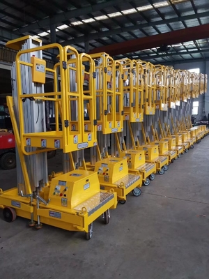Empuje alrededor de aluminio vertical eleva el mástil estructura fuerte elevación suave