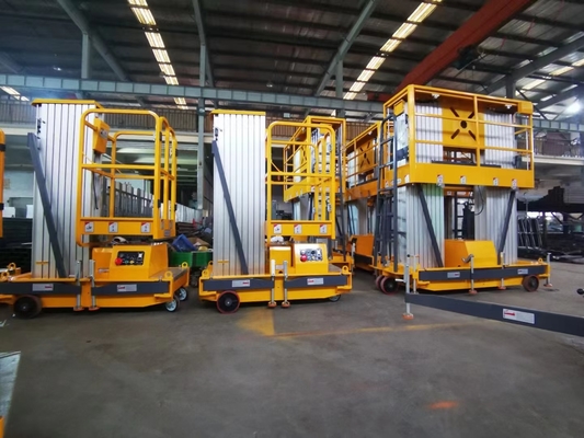 Empuje alrededor de aluminio vertical eleva el mástil estructura fuerte elevación suave