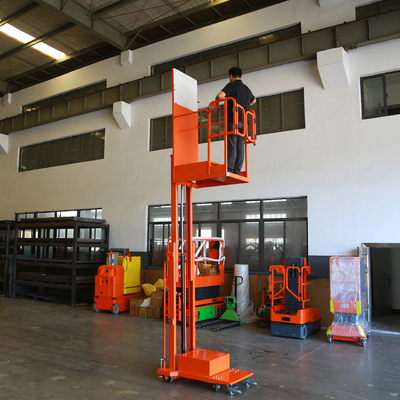 Estructura fuerte Empuje alrededor del soporte de energía Elevador DT Serie 4.7m ~ 6.5m